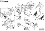 Bosch 3 600 HA4 301 Rotak 1800-43 R Lawnmower 230 V / Eu Spare Parts
